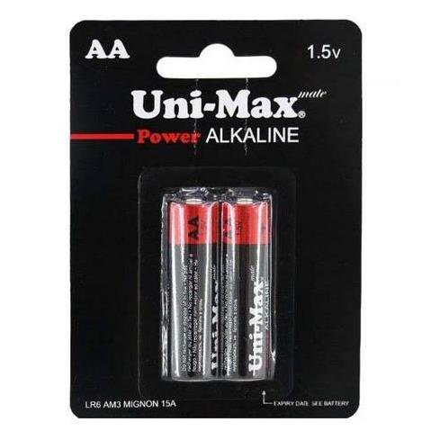 بسته 12 جفتی باطری قلمی آلکالاین یونیمکس UNIMAX