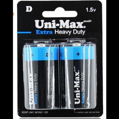 بسته 6 جفتی باطری سایز میانه یونیمکس UNIMAX