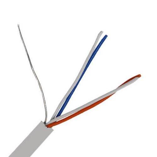 حلقه 500 متری سیم دو زوج مخابراتی 0/6 مهار دار تک کرمان مسی و CCA