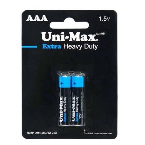 بسته 12 جفتی باطری نیم قلمی 2 تایی یونیمکس   UNIMAX