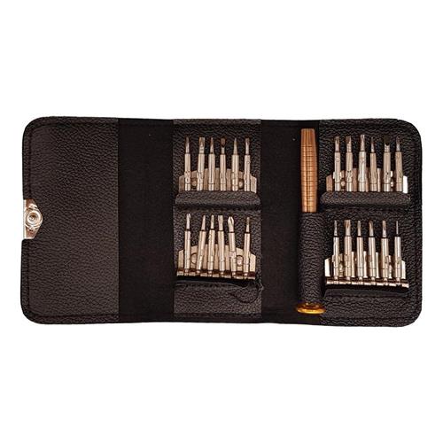 ست پیچ گوشلی کیف چرمی 25 عددی