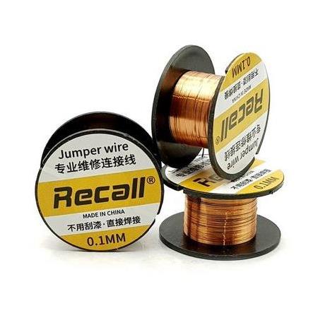 سیم مسی لاکی 0.1mm قرقره 10متری